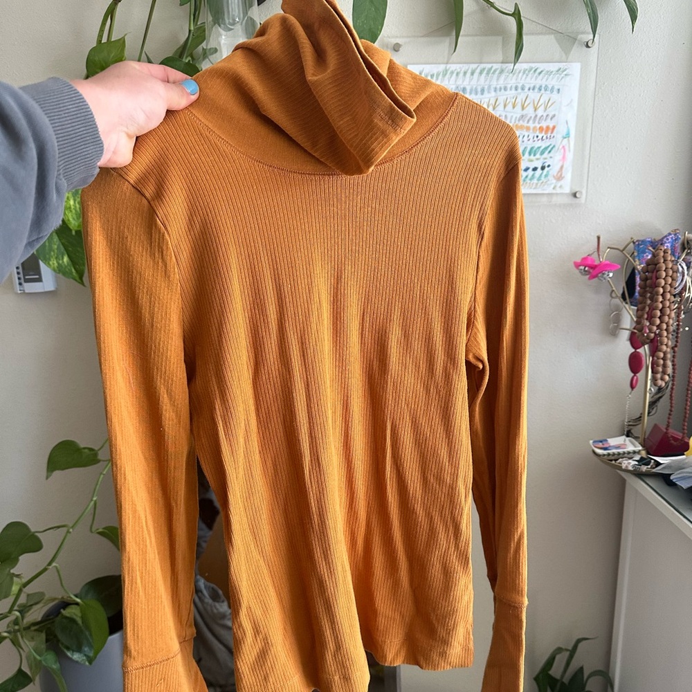 Free People turtleneck with bell sleeves